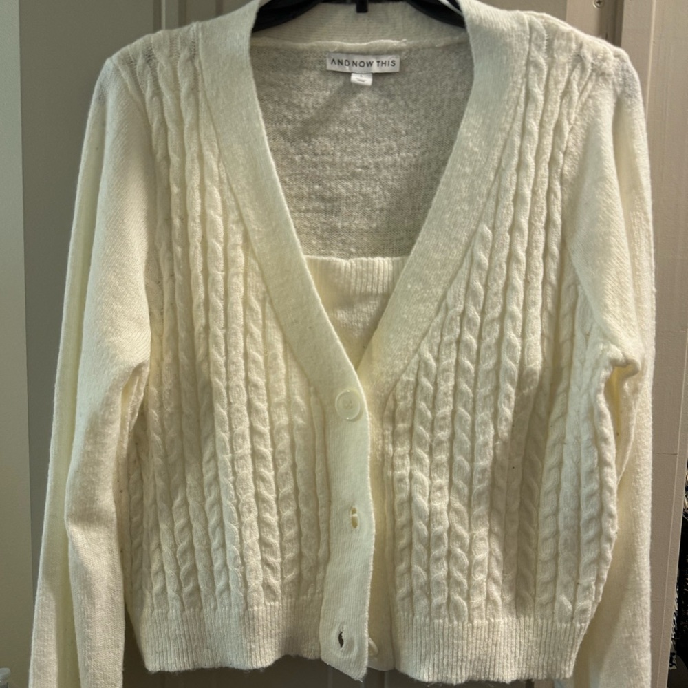 And Now This Cream Sweater set